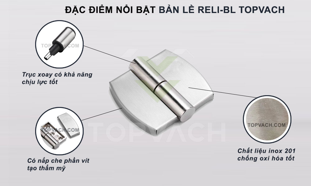 Đặc điểm bản lề vách ngăn vệ sinh inox 201 phân biệt trái phải