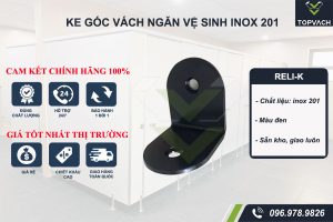 ke góc vách ngăn vệ sinh geko-k màu đen