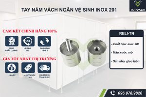 Tay nắm cửa vách ngăn nhà vệ sinh inox 201 reli-tn