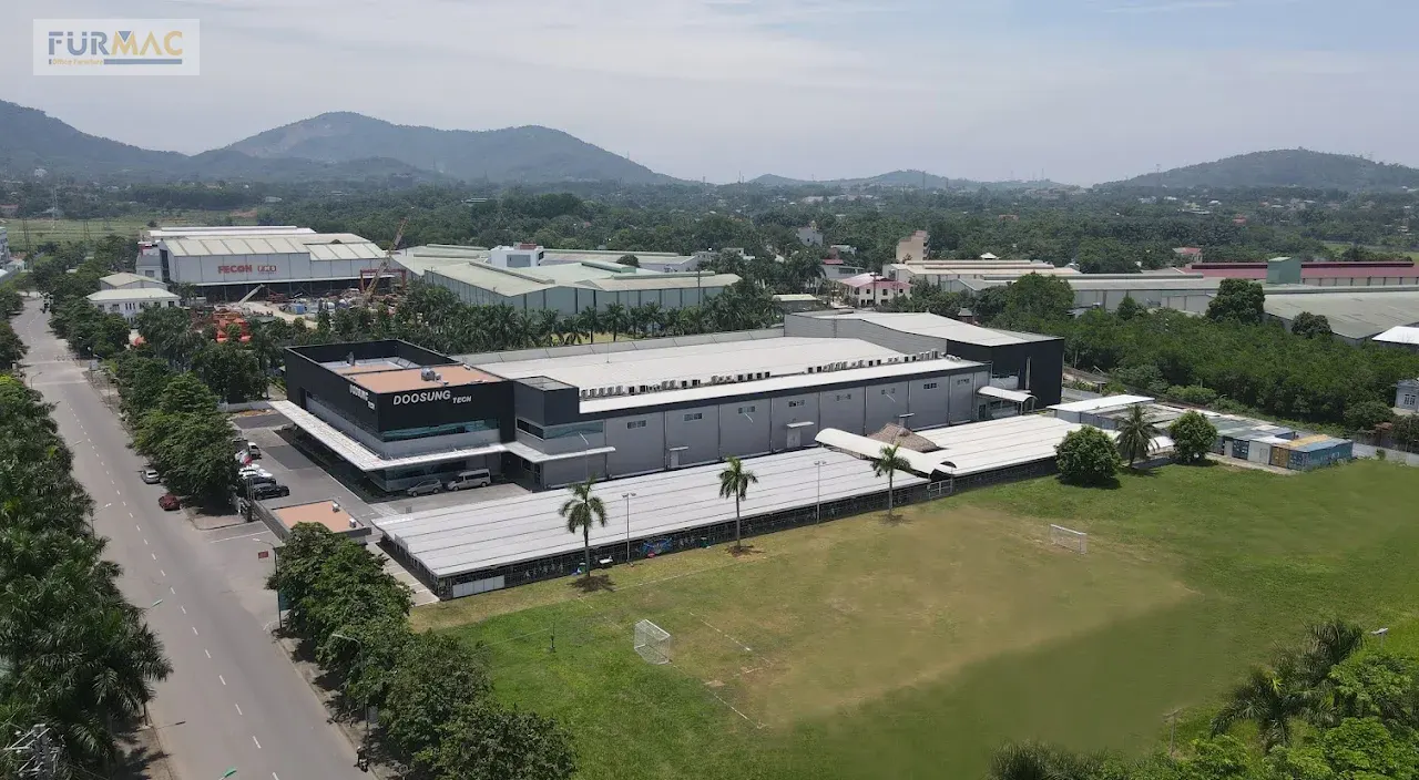 Dự án vách ngăn vệ sinh tại Doosung Tech Hòa Bình