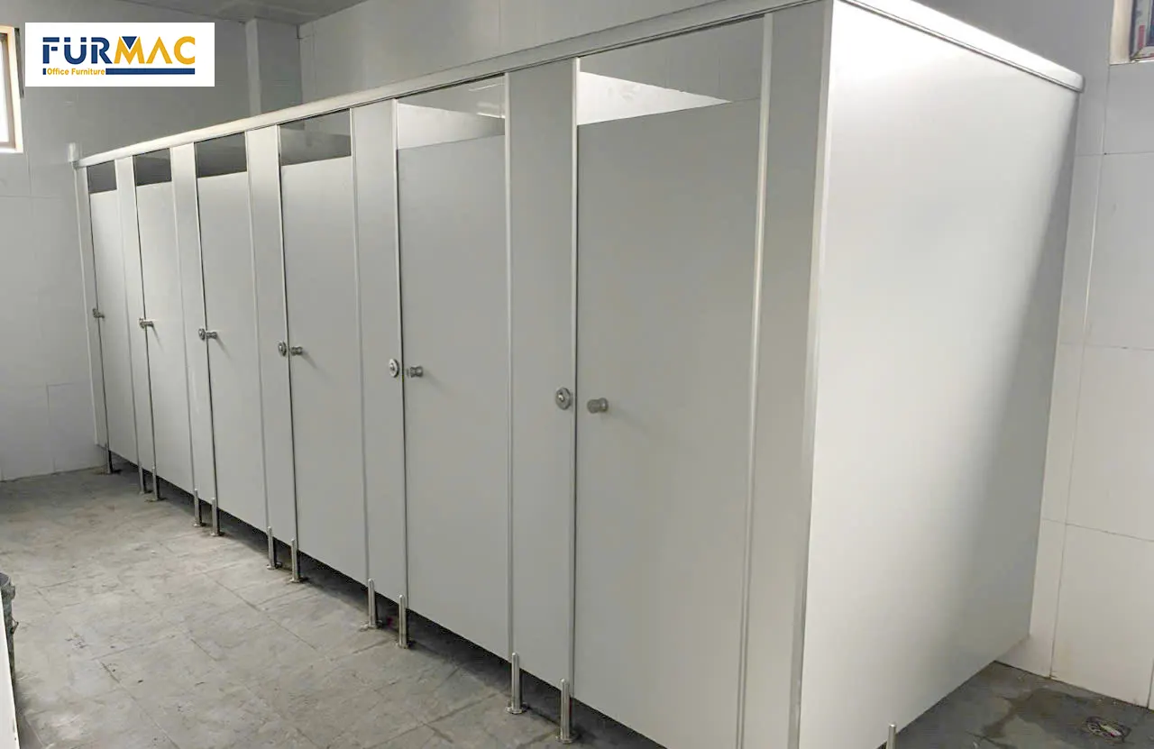 Vách ngăn vệ sinh cho Trường THCS Phường Hoàng Mai