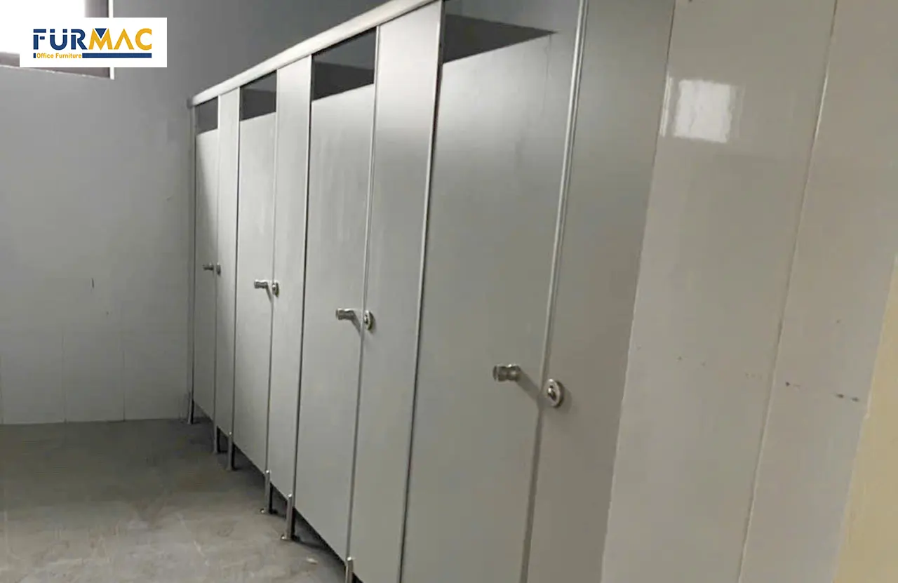 Vách ngăn vệ sinh cho Trường THCS Phường Hoàng Mai